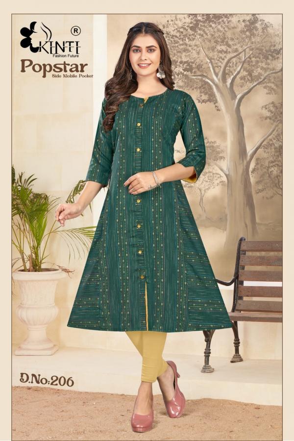 Kinti Popstar Vol 2 Designer Long Kurti Collection